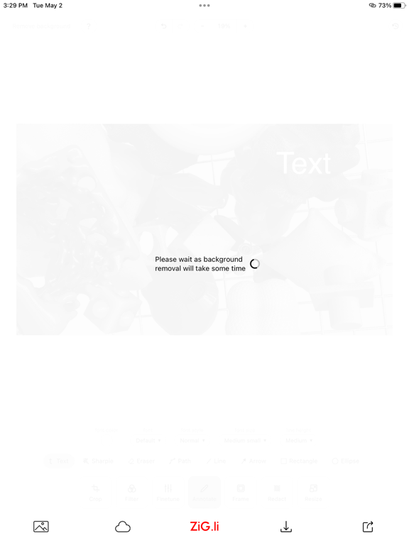 ZiG.li Image Editor iPad screenshot 9 - Photo & Video app