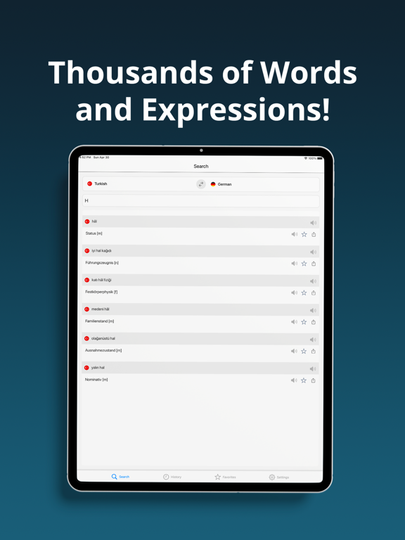 Screenshot #6 pour German Turkish Dictionary +