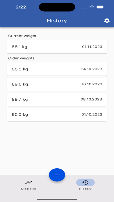 MyWeight Screenshot