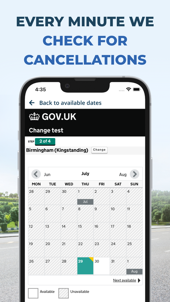 Driving Test Cancellations UK