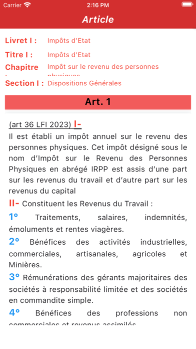 Screenshot #3 pour Code Général des Impôts 2024