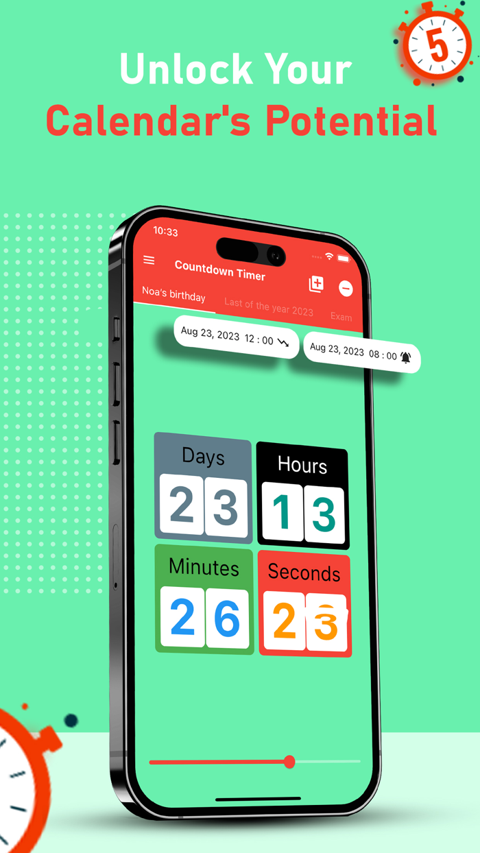 Countdown to an event