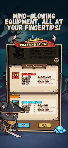 Game screenshot Ninja Cat - Idle Arena apk