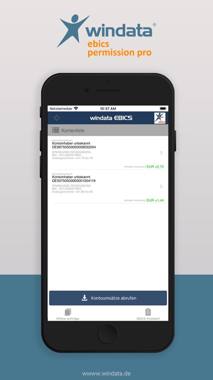 windata EBICS permission pro screenshot-5