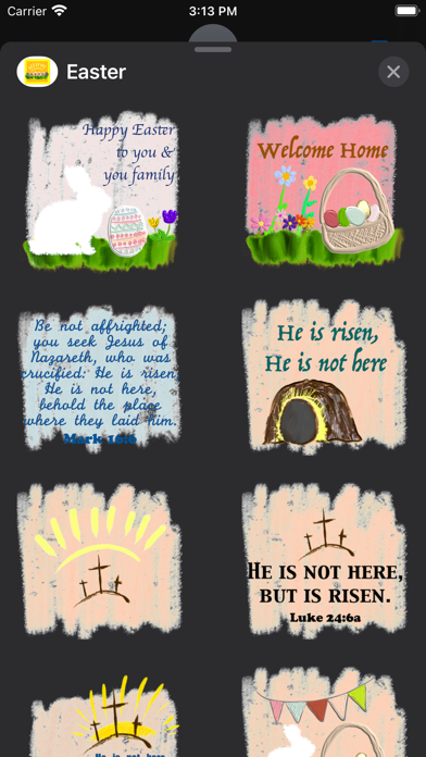 Easter Blessings stickers Screenshot