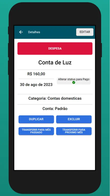 Controle Financeiro Facil screenshot 5 of 8