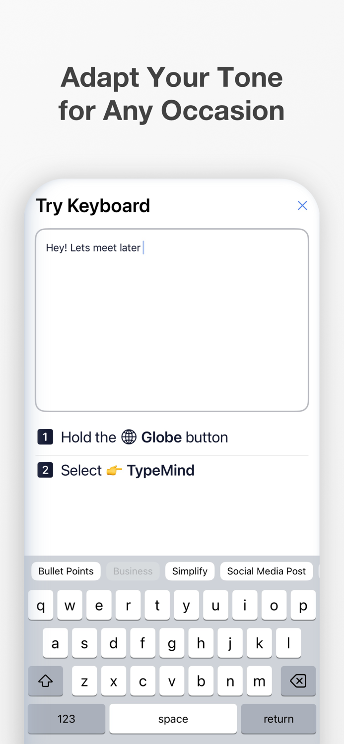 TypeMind - AI Keyboard
