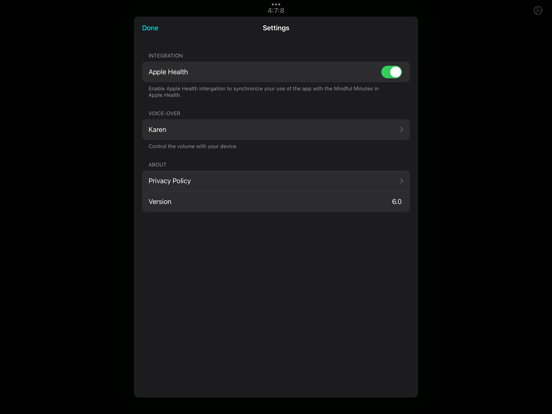 4:7:8 Breathing iPad app afbeelding 6
