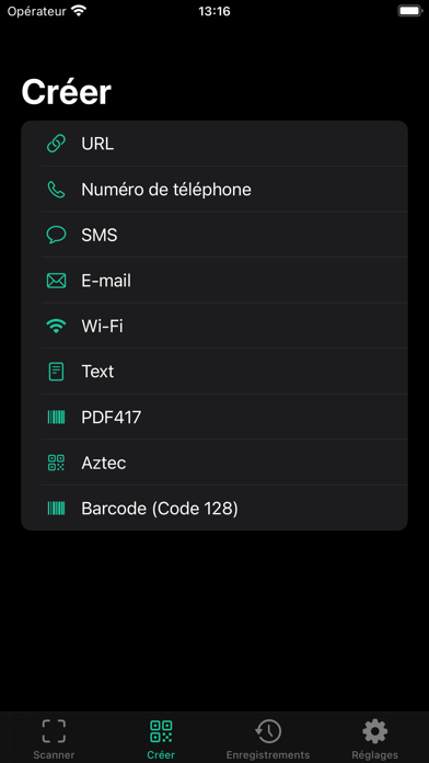Screenshot #2 pour Scanner/générer des codes QR