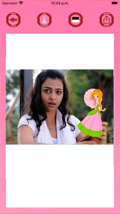 Princesses - stickers to photo