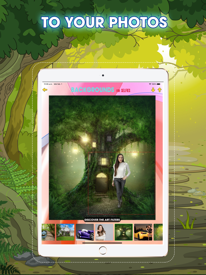 Backgrounds for Selfies