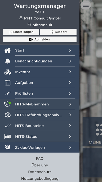 HITS-Wartungsplaner Screenshot