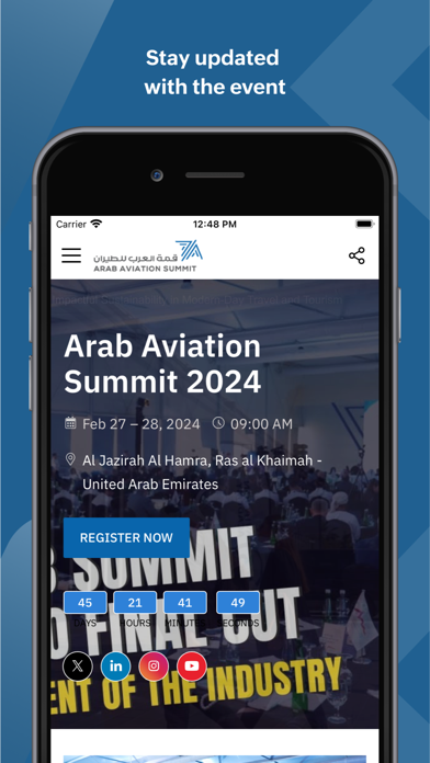 Arab Aviation Summit Screenshot