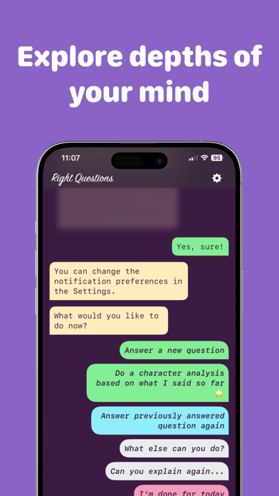 Right Questions: AI Life Coach Screenshot