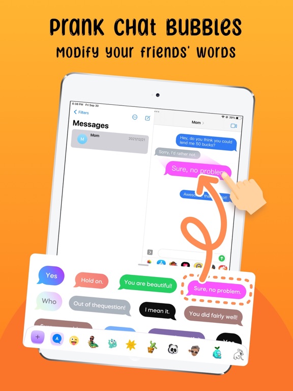 FunStick: Stickers & Emojis iPad screenshot 3 - Stickers app