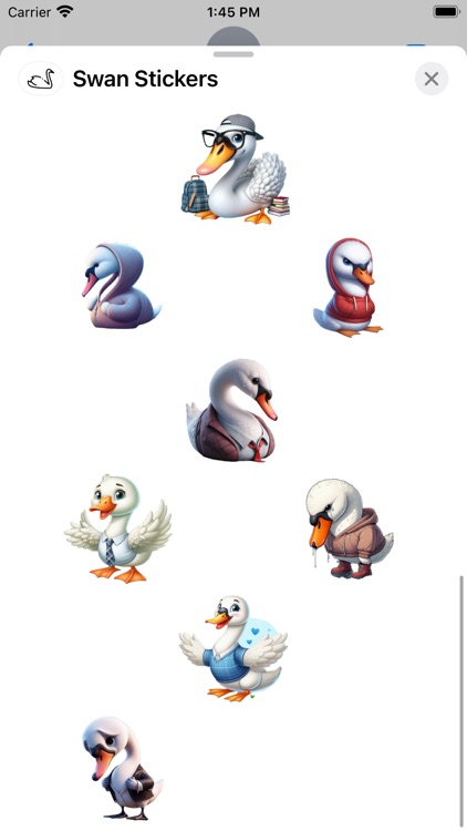 Swan Stickers