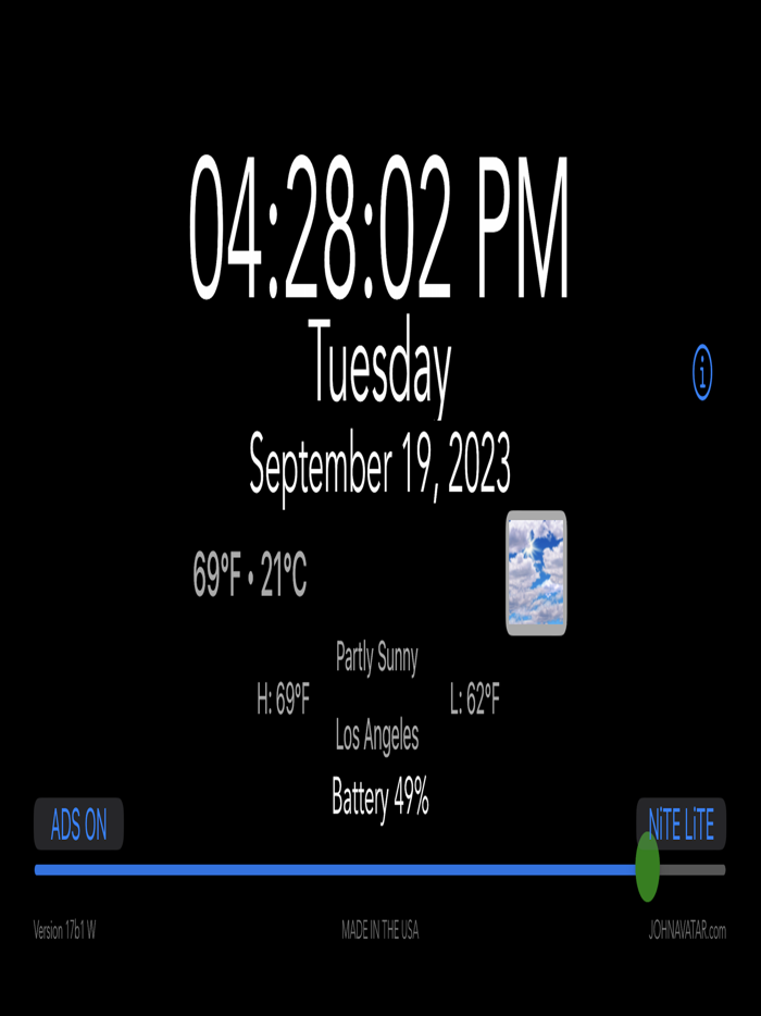 MiCLOCK WEATHER Bedside and ALL