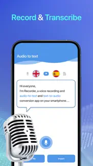 voice recorder: audio to text iphone screenshot 4