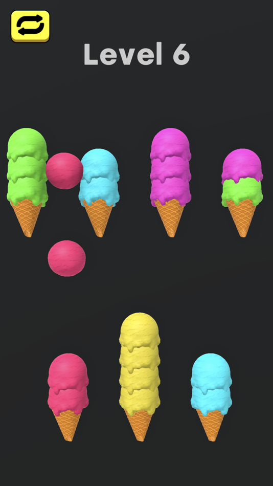 #5. Ice Cream Sort (iOS) 来自: Indigo Bunting