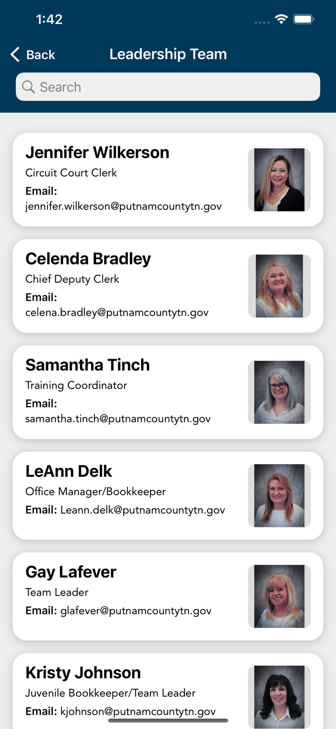 Putnam TN Circuit Court Clerk