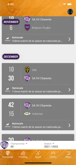 Game screenshot SA XV Charente Rugby apk