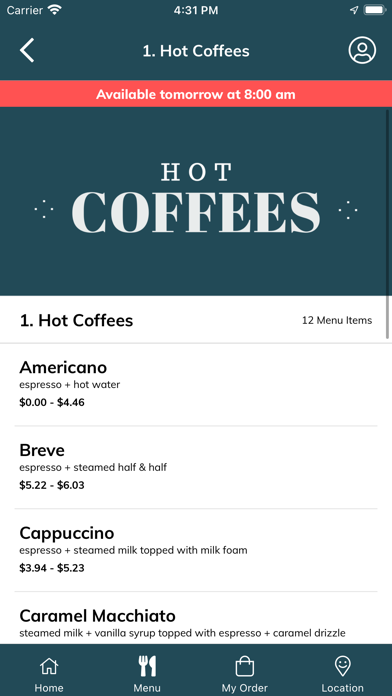 Camel City Coffee Screenshot