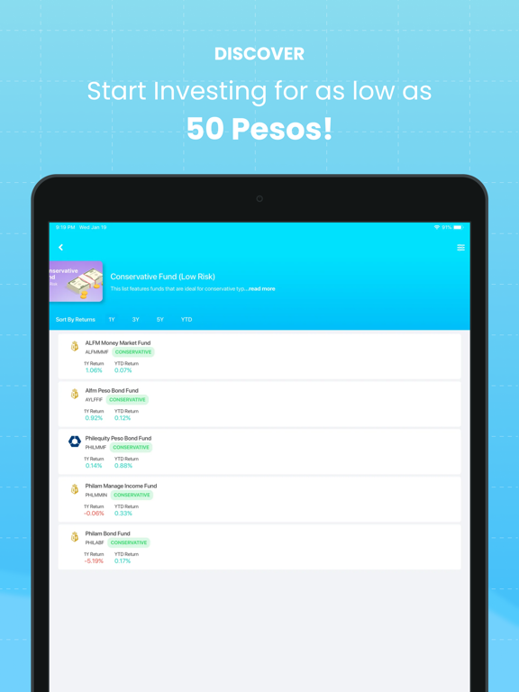 InvestaFunds iPad screenshot 3 - Finance app