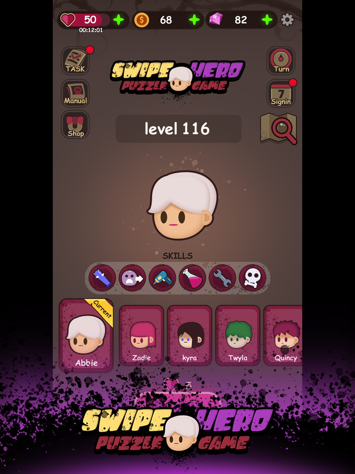 Swipe Hero - puzzle game