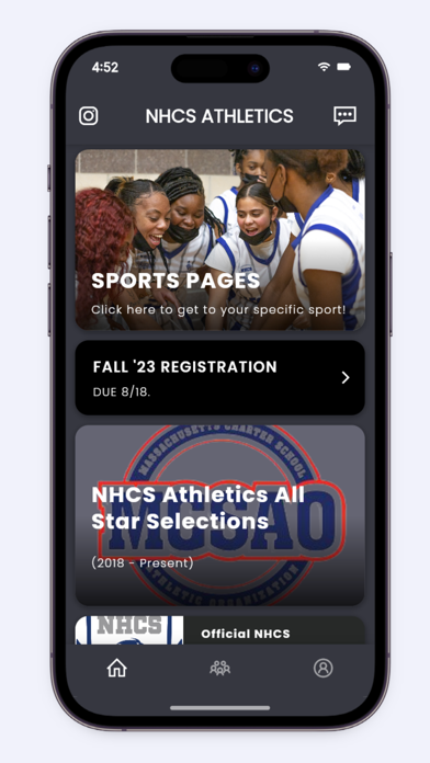 NHCS Athletics Screenshot