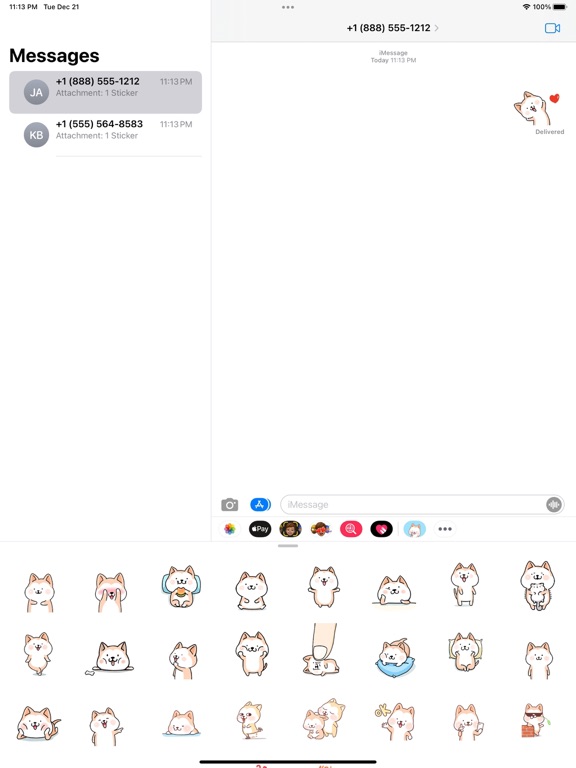 Screenshot #5 pour Hachi：Akita Dog Animated Emoji