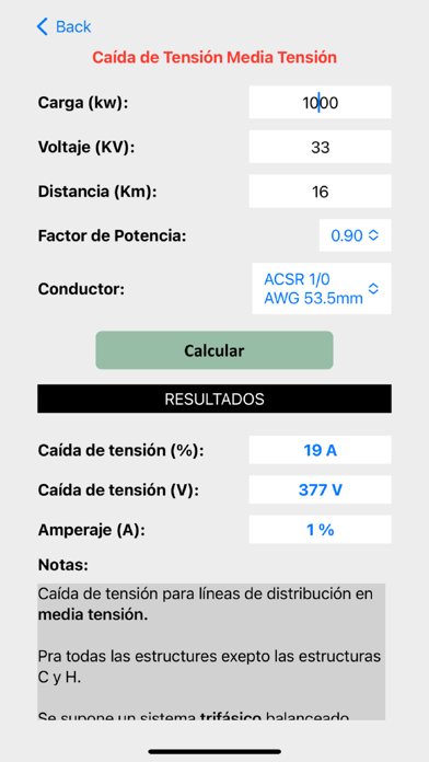 Linea Eléctrica Aérea Screenshot