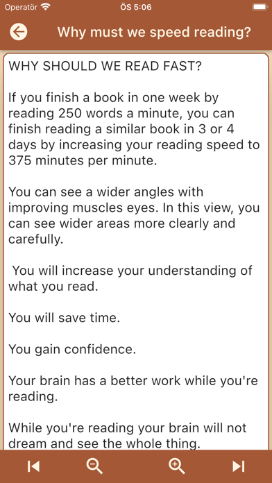 Speed Reading and Exercises Screenshot