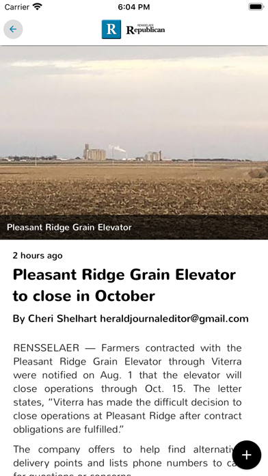 Rensselaer Republican Screenshot