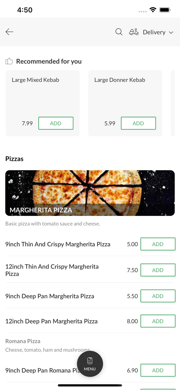 De Niros Pizza Hindley