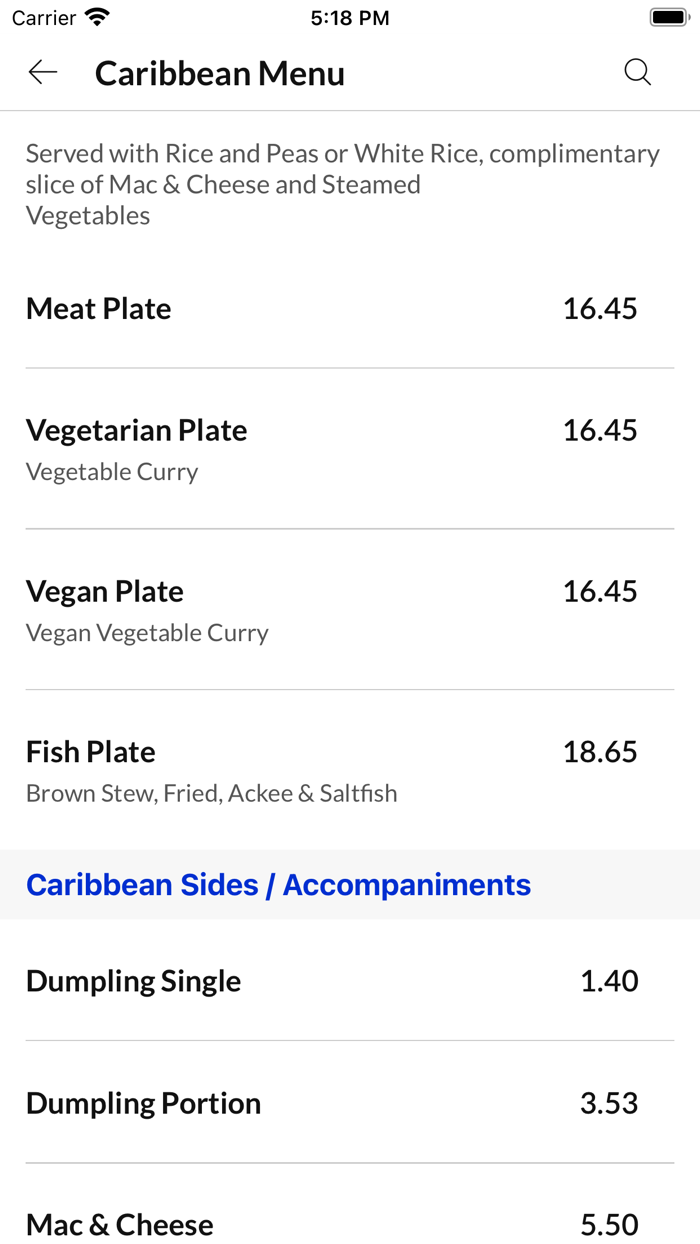 Comies Caribbean Grill