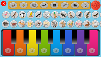 Piano with Bird Animal Sound iPhone screenshot 2 - Entertainment app