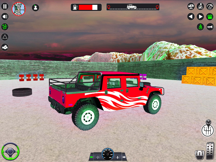 Offroad Jeep Driving and Parking