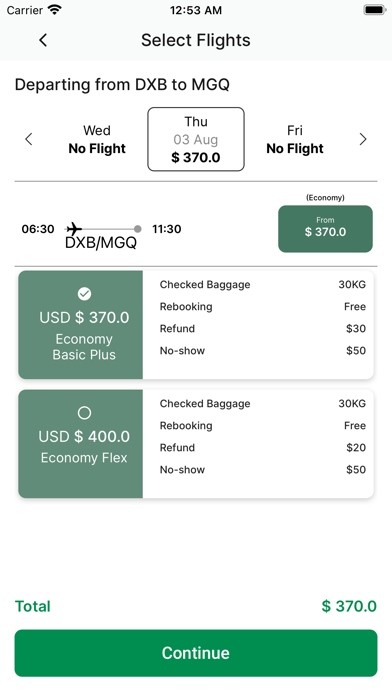 Daallo Airlines Screenshot
