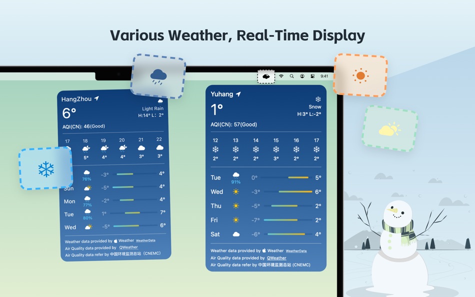 #3. Jimo Weather (macOS) 由: Hangzhou Small Fire Network Technology Co., Ltd.