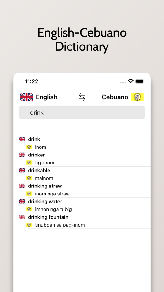 #1. Cebuano-English Dictionary (iOS) Podle: FB PUBLISHING LLC