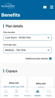 healthscope benefits on the go iphone screenshot 1