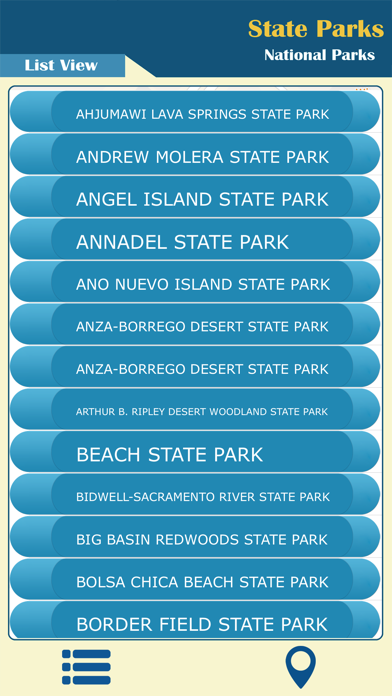 California State Parks - Guide Screenshot