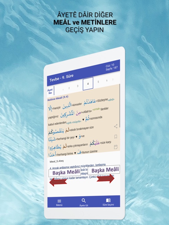 Metodik Kur'ân Kelime Meâli iPad screenshot 3 - Reference app