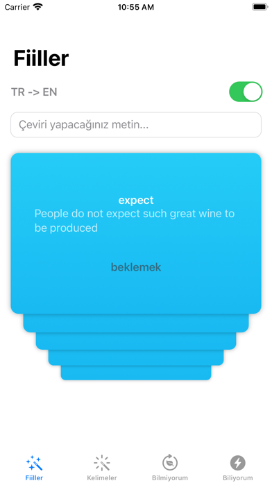 İngilizce Kelime Kartlarım Screenshot