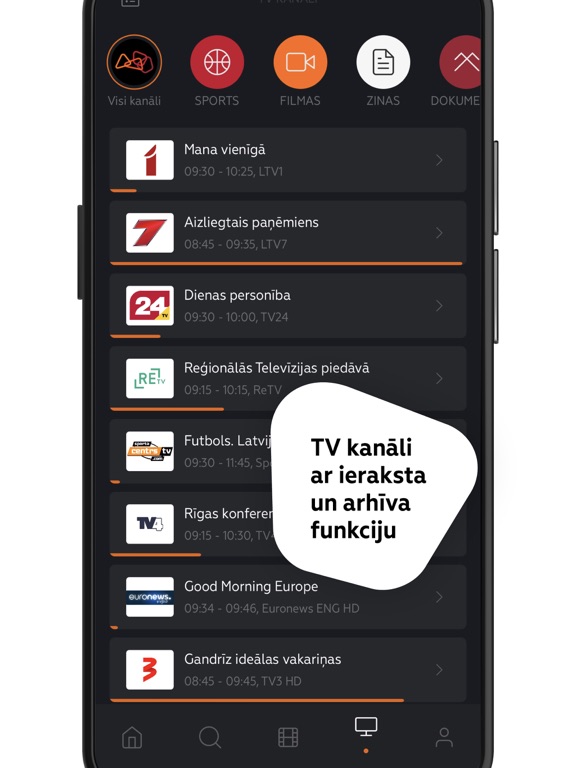 LMT Viedtelevīzija by LATVIJAS MOBILAIS TELEFONS SIA (iOS, United States) -  SearchMan App Data & Information