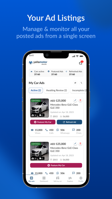 YallaMotor Dealer Screenshot