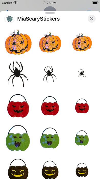 Screenshot #1 pour Mia Scary Halloween Stickers