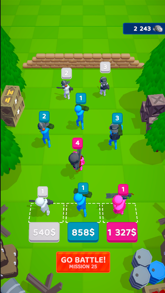 Stickman Merge Brave Soldiers
