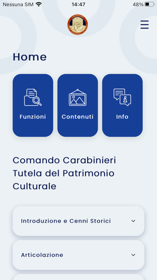 #1. iTPC Carabinieri (iOS) Podle: Arma dei Carabinieri