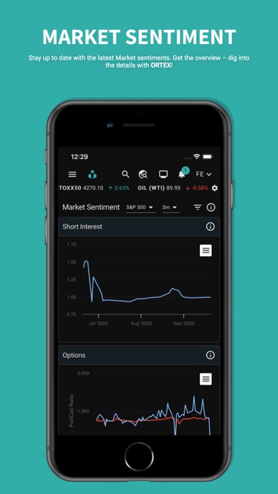 ORTEX - Stock Market Analytics Screenshot